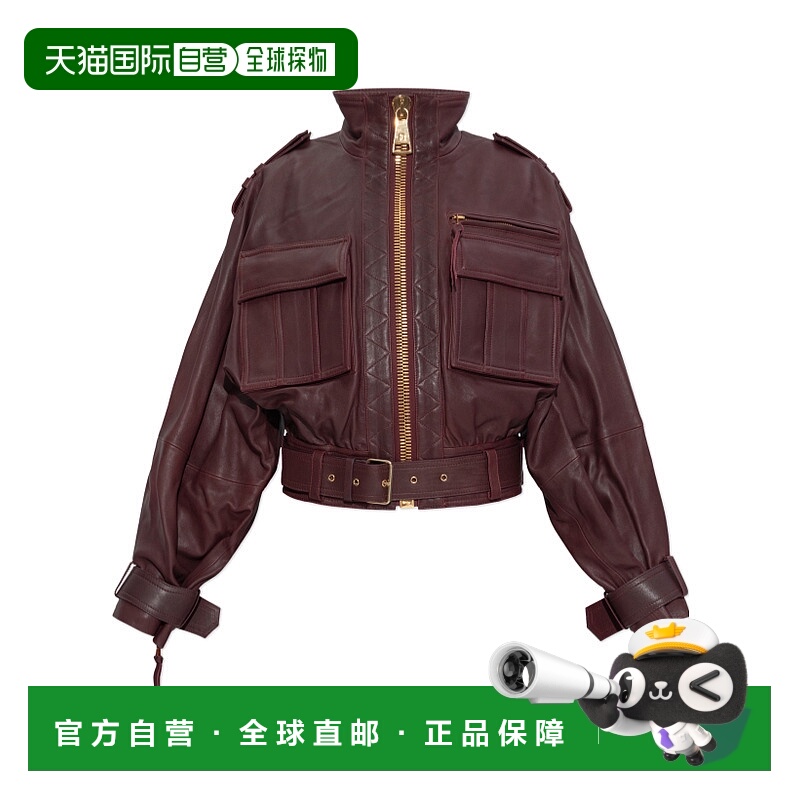 1h可退 BALMAIN 女士西服 FF0TF510LE053AR AW2025 红色 Leather