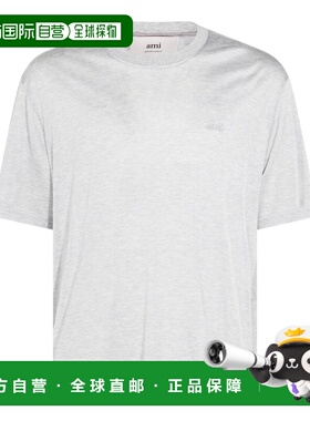 潮奢 Ami Paris 男士 灰色棉质T恤 H25UTS333JE0124055H25
