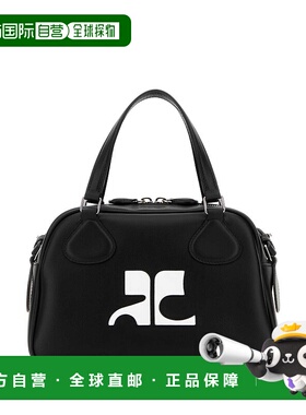 1h可退 潮奢 Courreges 女士 Reedition 黑色皮革手袋 PERGSA062C