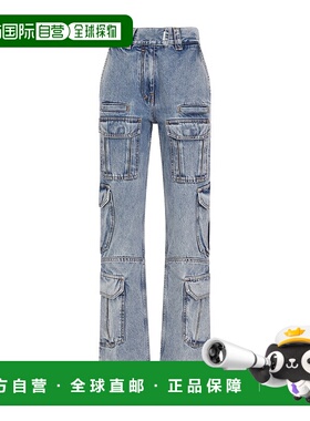 GIVENCHY 女士牛仔裤 BW51345Y8R452LIGHTBLUE SS2024直筒裤