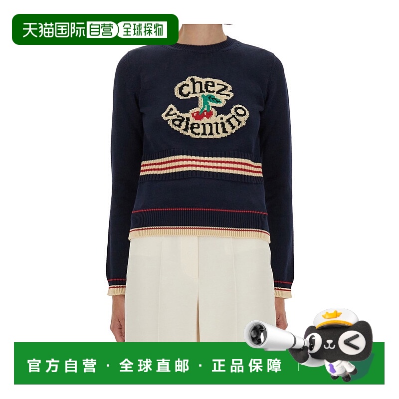 1h可退 VALENTINO 女士针织毛衣 BKC66Q9HM0W6 AW2025 花色 长袖
