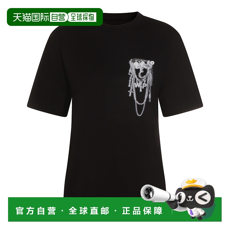 1h可退 潮奢 CARHARTT WIP 女士 CHART 黑色棉质反向T恤 I0360308