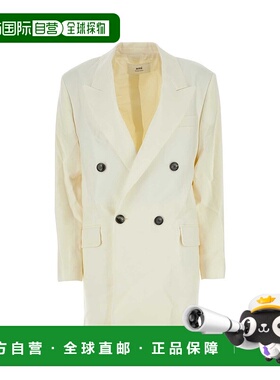 1h可退 潮奢 Ami Paris 女士 双排扣羊毛西装外套 FBV311WV0026