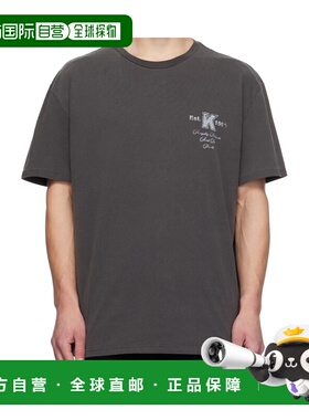 KSUBI 男士T恤 MPS25TE004BLACK SS2025 灰色 圆领短袖T恤
