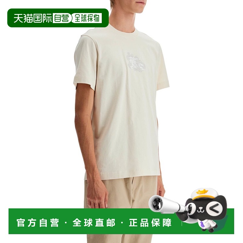 BURBERRY 男士T恤 8097879C1409 AW2024 白色