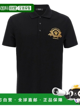 VERSACE 男士T恤 10139061A11305NERO SS2025范思哲黑色男装