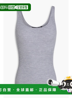 1h可退 潮奢 THEORY 希尔瑞 女士 罗纹美利奴羊毛背心 P0111714CO