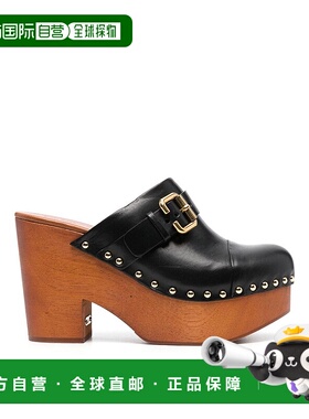 CHLOÉ 女士高跟鞋 CHC24A02TLT001 AW2024 黑色 Jeannette Clog