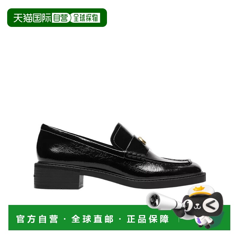1h可退 COACH 女士芭蕾乐福鞋 CCH83BLK AW2025 黑色 Penny 乐福