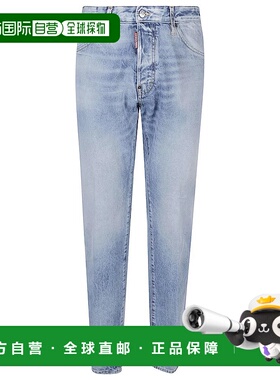 DSQUARED2 男士牛仔裤  S74LB1745S30839 AW2025蓝色直筒裤