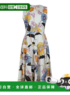潮奢 Marni 玛尼 女士 Melodia 印花府綢中長洋裝 ABMA1551A1UTC5