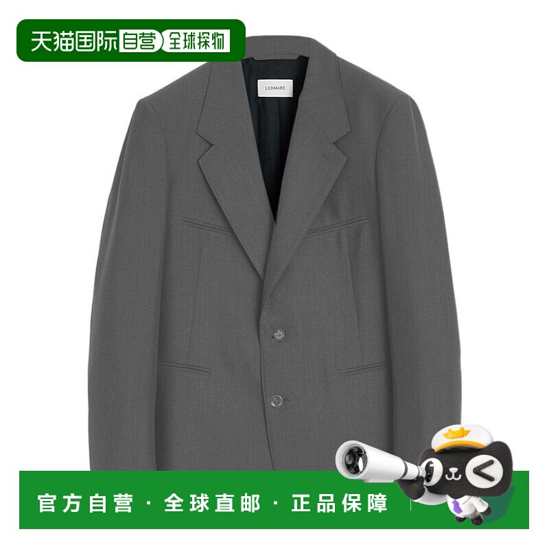 LEMAIRE 男士西服 JA1075LF414BL720 SS2025 灰色 单排扣西装外套