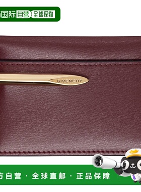 1h可退 潮奢 Givenchy 纪梵希 女士 酒红色 Pinch 卡包 BB60QDB2D