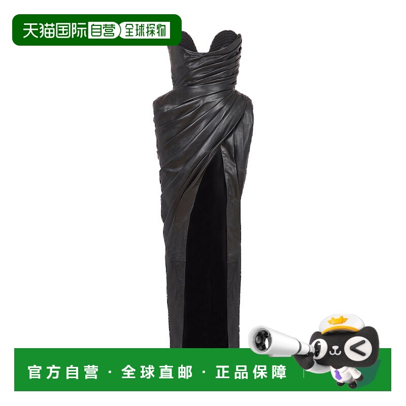 1h可退 BALMAIN 女士连衣裙 FF1RM290MH24EAP AW2025 黑色 无袖连