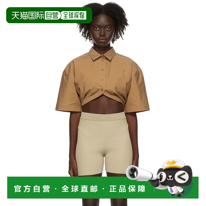1h可退 潮奢 Jacquemus 女士 驼色 La Montagne 系列 La Chemise