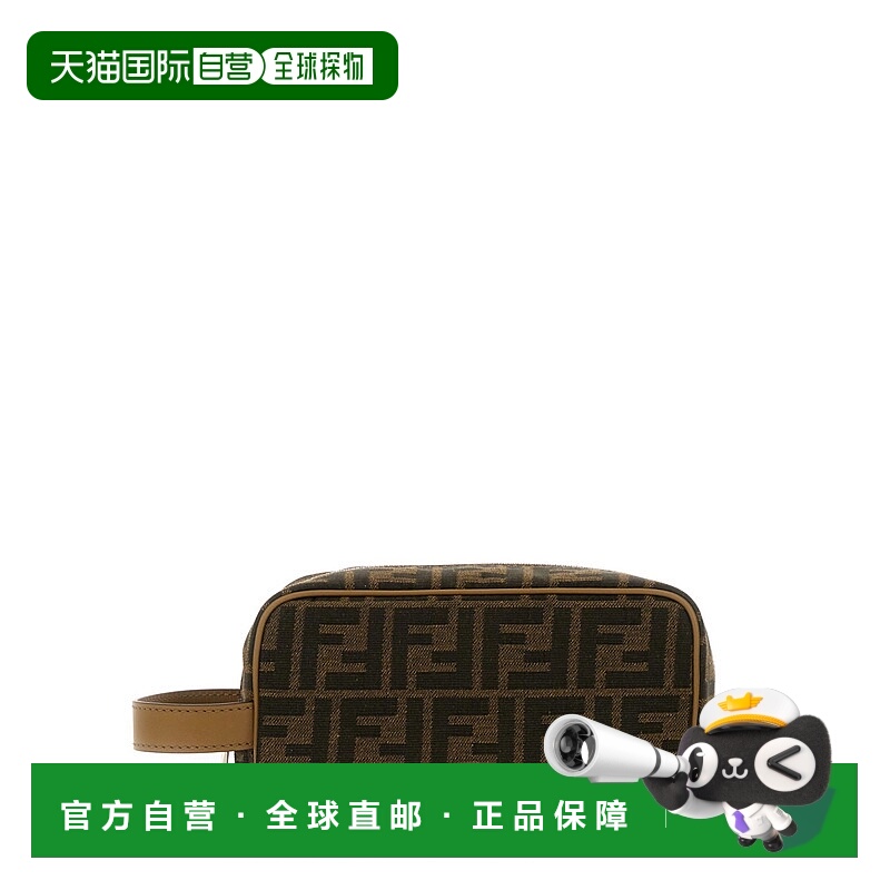 1h可退 FENDI 男士旅行包 7N0151ALWKF1HRM AW2025 黑色 Beauty c