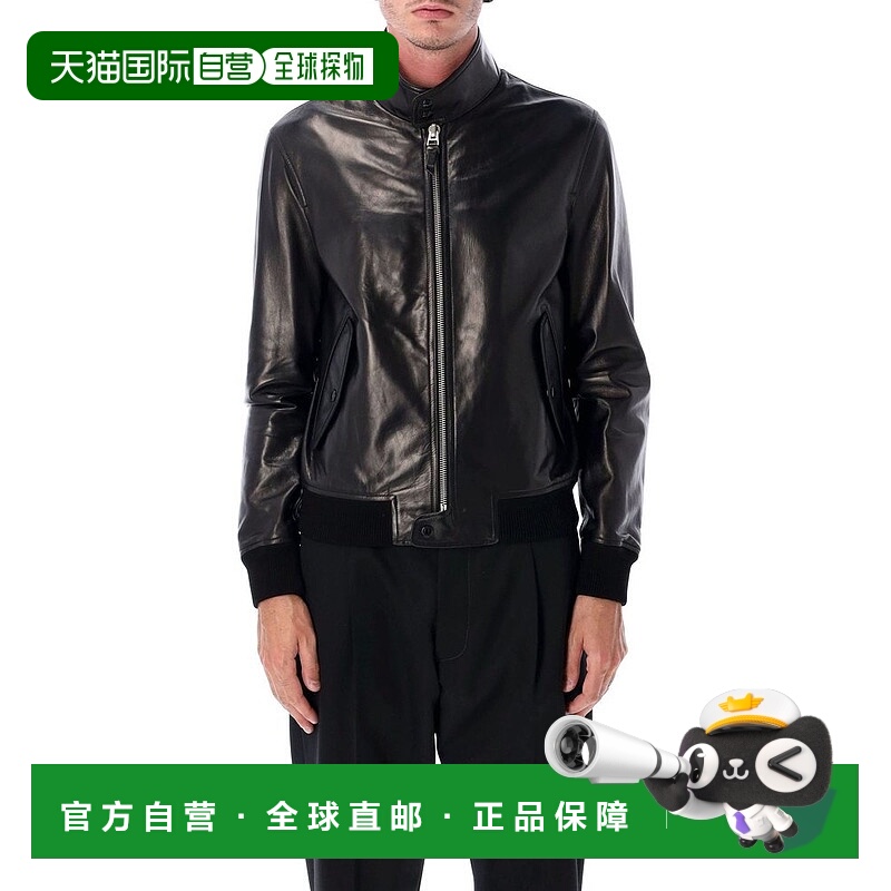 1h可退 潮奢 Tom Ford 汤姆 福特 男士 飞行员皮夹克 LBG003LMN02