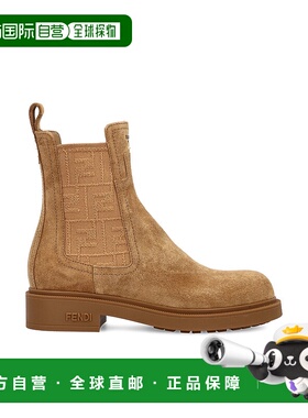 1h可退 潮奢 Fendi 芬迪 女士 FF 圖案圓頭踝靴 8T8576AYF2女靴