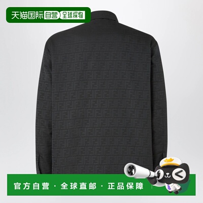 FENDI 男士夹克 FW1470AMYBF0QA1 AW2026 黑色 Black FF Zucca ja