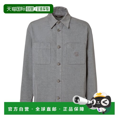 1h可退 FENDI 男士衬衫 FW1410AW1AF0RTU SS2026 灰色 GO-TO FADE