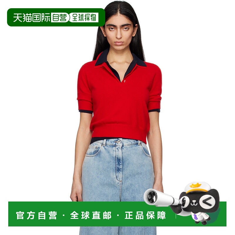 潮奢 Arch4 女士 红色 Caitlin Polo 衫 KNJP2547
