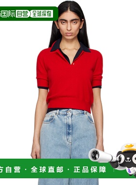1h可退 潮奢 Arch4 女士 红色 Caitlin Polo 衫 KNJP2547针织衫