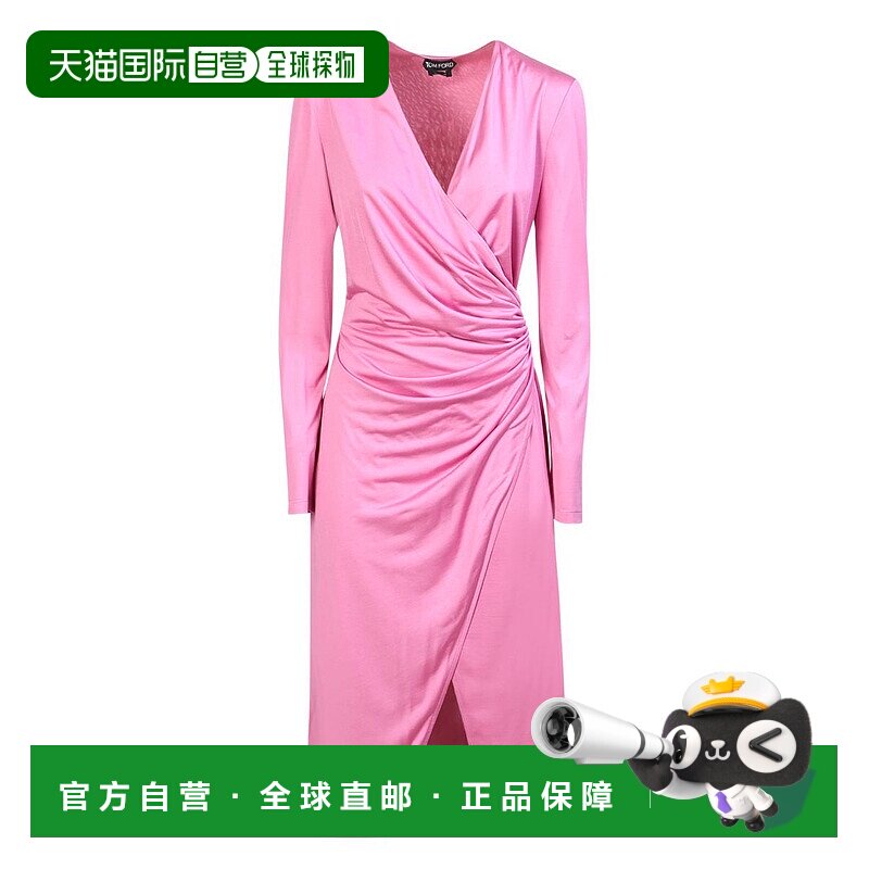 1h可退 TOM FORD 女士半身裙 ABJ669FAX835DP152 SS2023 粉红色