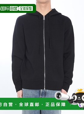 LOEWE 男士针织衫 H526Y16K841100 CO 黑色 羊毛连帽针织衫毛衣