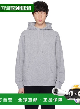 1h可退 潮奢 Sunspel 男士 灰色 Loopback 连帽衫 MHOD1525卫衣