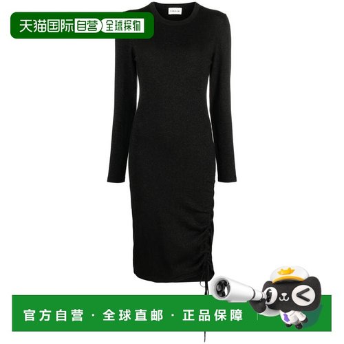 潮奢 Parosh 女士 黑色连衣裙 D550734LUX813