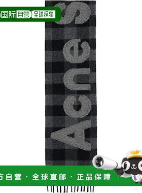 1h可退 潮奢 Acne Studios 艾克妮 男士 黑色 & 灰色 Check Logo