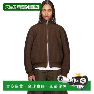 1h可退 潮奢 Sacai 男士 棕色 Matelasse Twill 夹克 2603961M