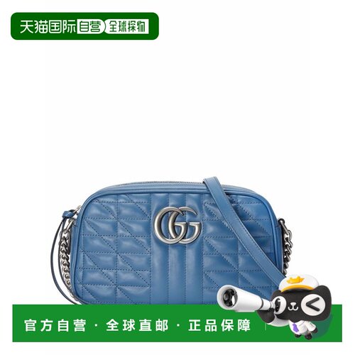 GUCCI 女士手提包 447632UM8BF4340 SS2023 蓝色古驰斜挎包单肩包