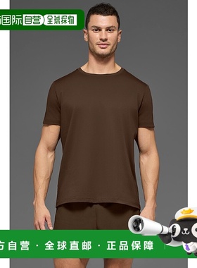 alo yoga Conquer 纯色圆领透气舒适短袖网球T恤 男款m1205rEspre