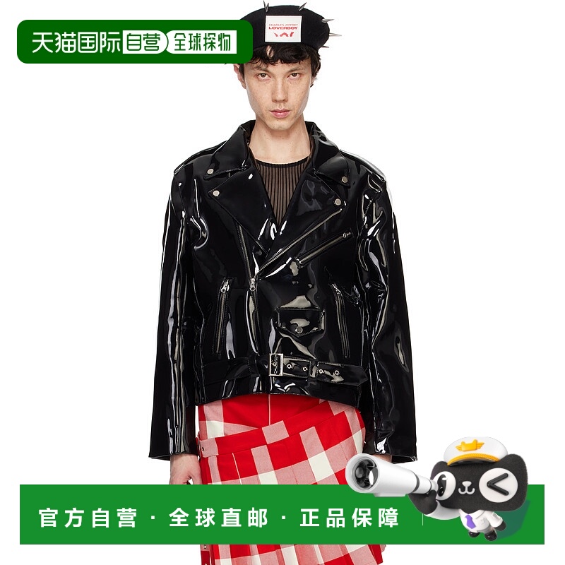 1h可退 潮奢 Charles Jeffrey Loverboy 男士 黑色夹克 42010201
