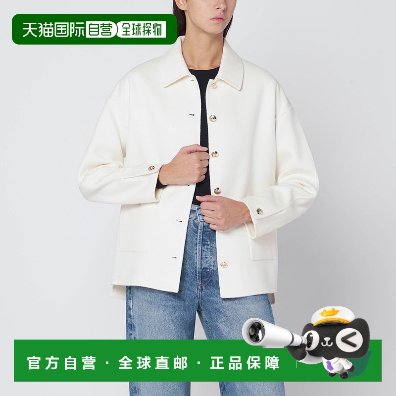 1h可退 潮奢 ANINE BING 女士 米白色羊毛羊绒夹克 A0110442WOIVY