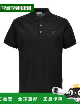BURBERRY 男士POLO衫 8096425 CO 黑色 Logo Embroidery Polo Shi