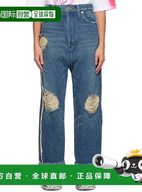 1h可退 潮奢 Doublet 女士 蓝色 1.5x Resized 牛仔裤 23AW15PT24