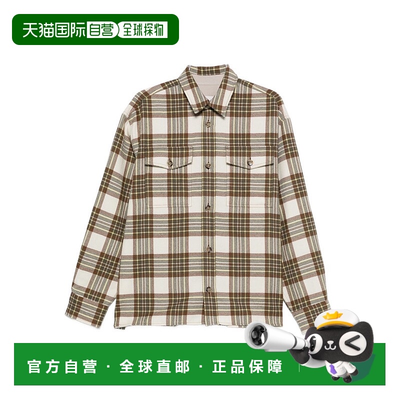 1h可退 潮奢 Ami Paris 男士 AMI Paris 格紋長袖襯衫 USH771WV00