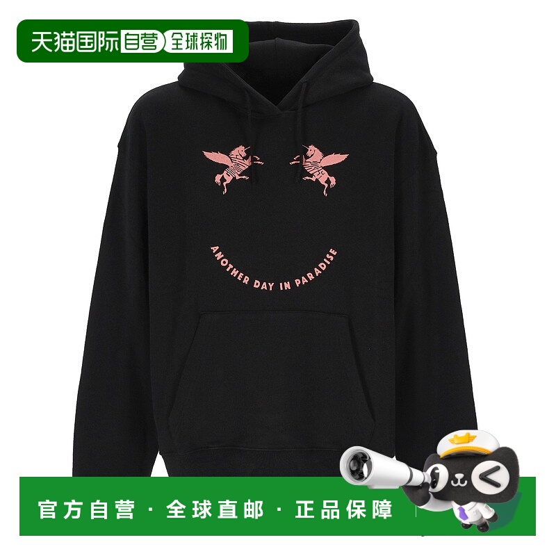 1h可退 GIVENCHY 男士卫衣 BMJ0LA3YQ7001 SS2025 黑色 长袖连帽