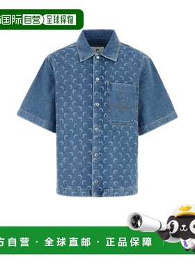 1h可退 MARINE SERRE 男士衬衫 MSI017BCDEN0002BL05 AW2025