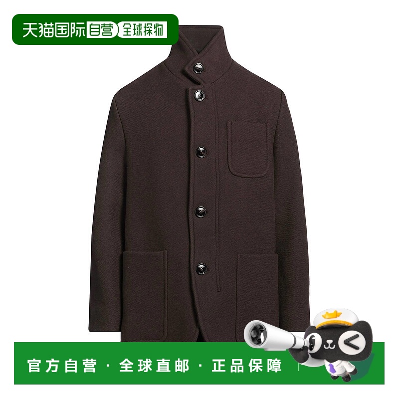 1h可退 潮奢 Ami Paris 男士 大衣 brown棕色 舒适时尚