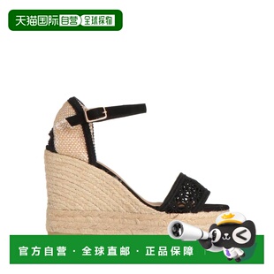 1h可退 潮奢 CastaÑer 女士 麻底鞋 black黑色 舒适时尚