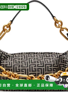 1h可退 潮奢 Balmain 巴尔曼 女士 黑色中号 Sync 单肩包 GN1BS00