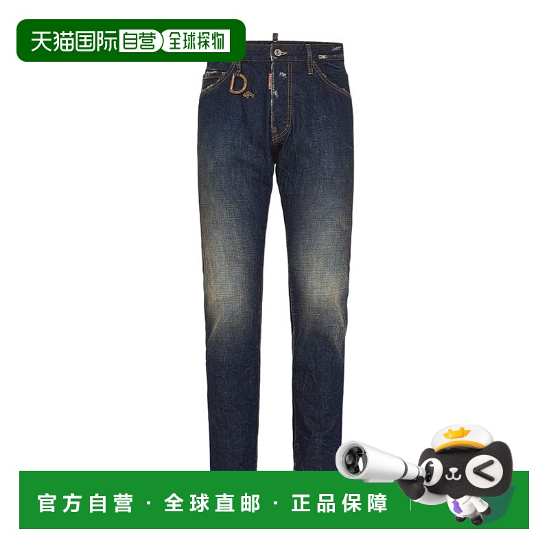 1h可退 DSQUARED2 男士牛仔裤 S74LB1760D30011470 AW2025直筒裤