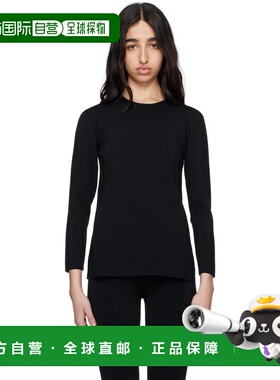 1h可退 潮奢 toteme 女士 黑色 Compact Knit 上装 252WRT0501YA0