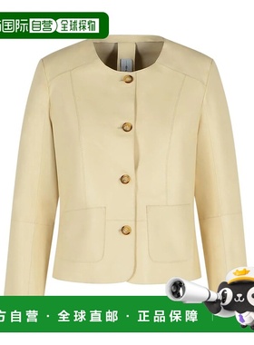 Bully 女士外套 BE256503SBSB80 SS2025 浅棕色 Bully Ivory Leat