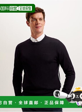 1h可退 潮奢 ted baker 男士 Liblo 针织套头衫 blue蓝色 舒适时