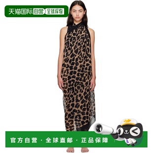 巴尔曼 女士 Wrap 潮奢 Cove Beach Balmain Leopard 1h可退 棕色