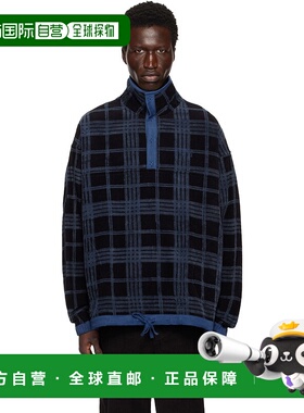 1h可退 潮奢 Story Mfg. 男士 蓝色 & 黑色 Polite Pullover 套头